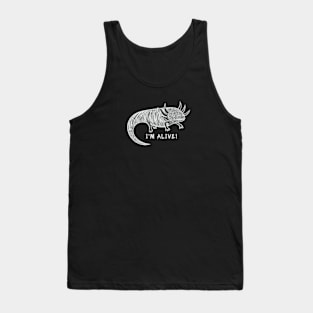 Axolotl - I'm Alive! - meaningful hand drawn animal design Tank Top